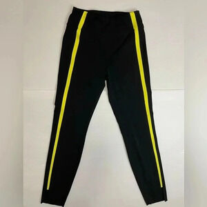 3 FOR $15 Zyia Black Leggings with Yellow Stripe and Split Hem Size 4